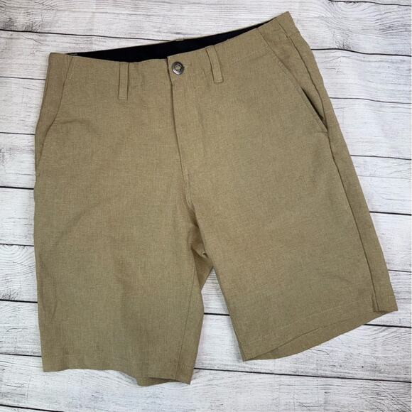 VOLCOM Men's Surf & Turf Hybrid Chino Shorts with 4-Way Stretch Tan Size 30 - Picture 3 of 9